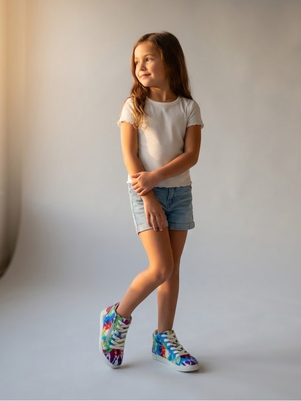 Steve Madden Kids Jkenzie Tie Dye Sneakers Size 5